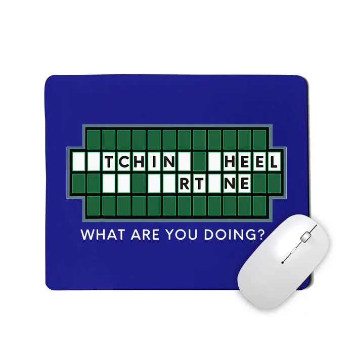 Wheel And Game Show Lovers, Fortune Word Puzzles Mousepad