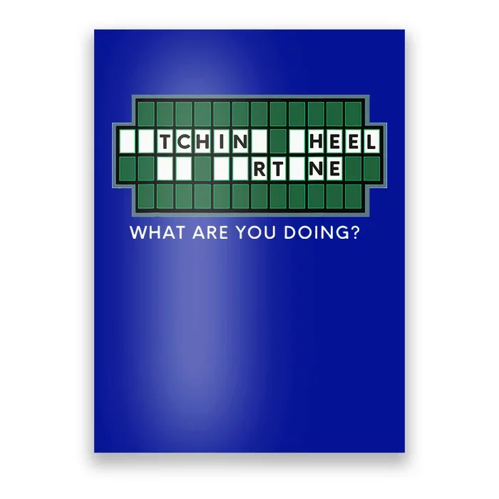 Wheel And Game Show Lovers, Fortune Word Puzzles Poster