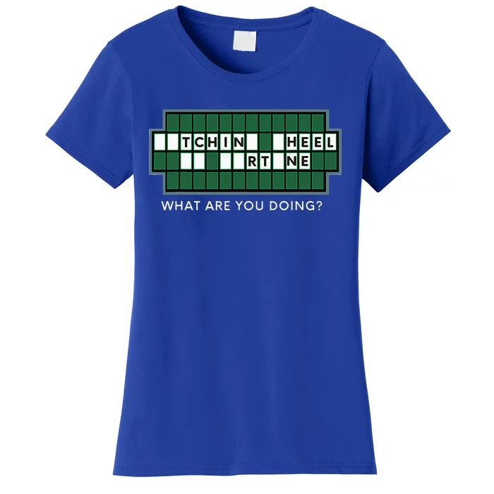 Wheel And Game Show Lovers, Fortune Word Puzzles Women's T-Shirt