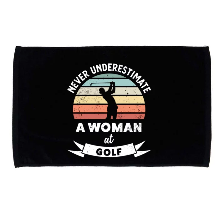 Wo At Golf Funny Golfing Gift Mom Gift Microfiber Hand Towel