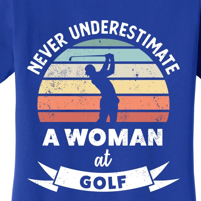 Wo At Golf Funny Golfing Gift Mom Gift Women's T-Shirt