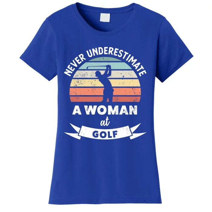 Wo At Golf Funny Golfing Gift Mom Gift Women's T-Shirt