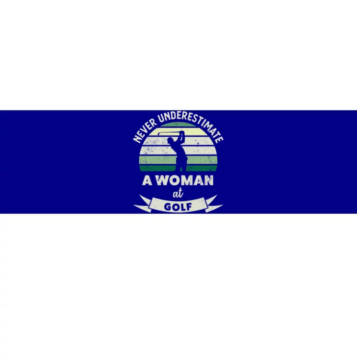 Wo At Golf Funny Golfing Xmas Funny Gift Mom Meaningful Gift Bumper Sticker