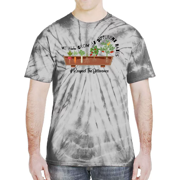 We All Grow At Different Rates Tie-Dye T-Shirt