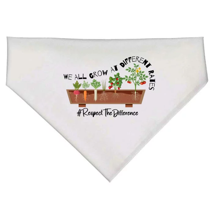 We All Grow At Different Rates USA-Made Doggie Bandana