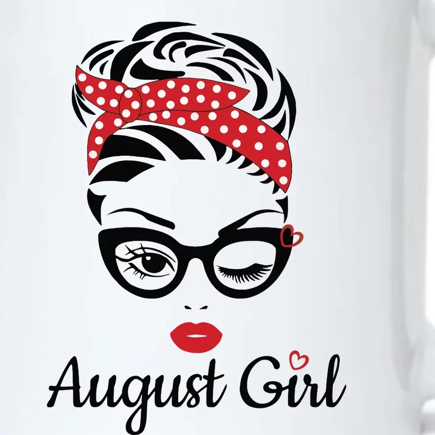 Women August Girl Birthday Women Girl Born August Birthday Black Color Changing Mug