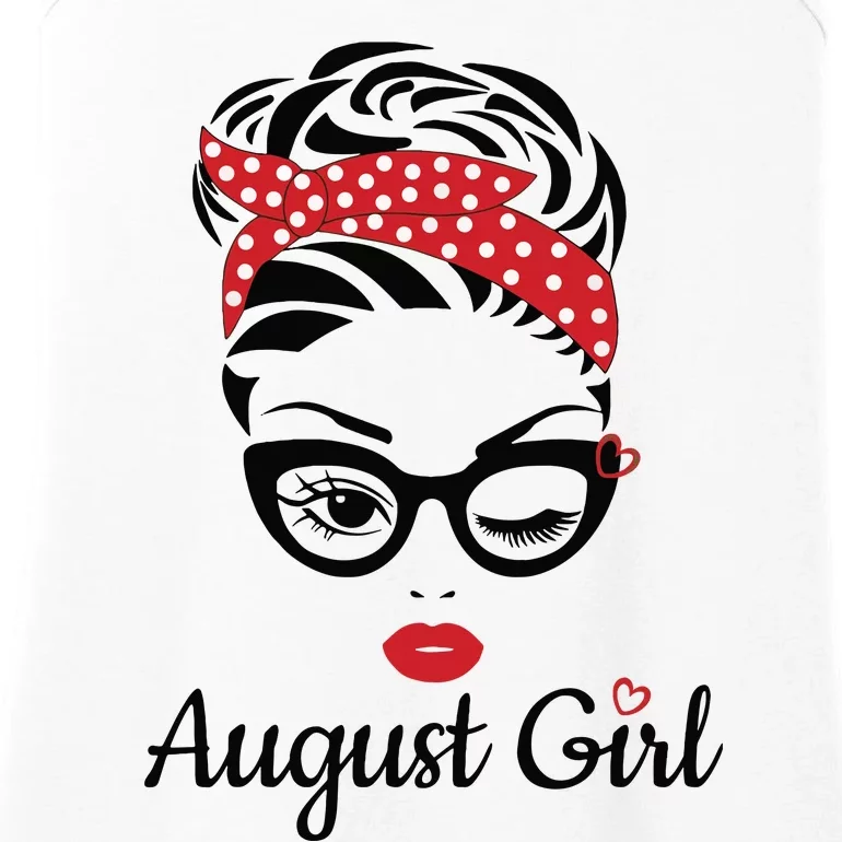 Women August Girl Birthday Women Girl Born August Birthday Ladies Essential Tank