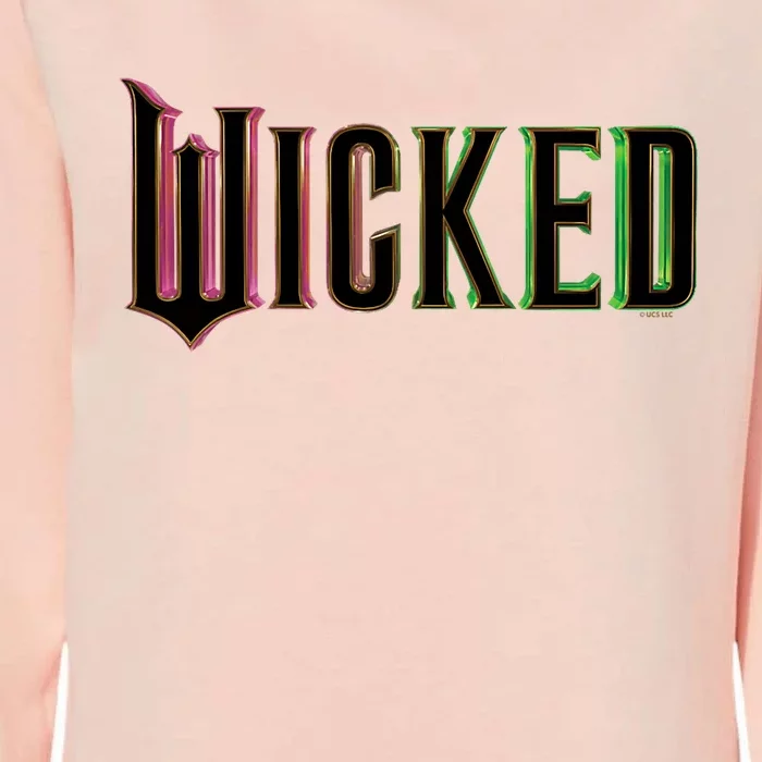 Wicked And Green Logo Womens California Wash Sweatshirt