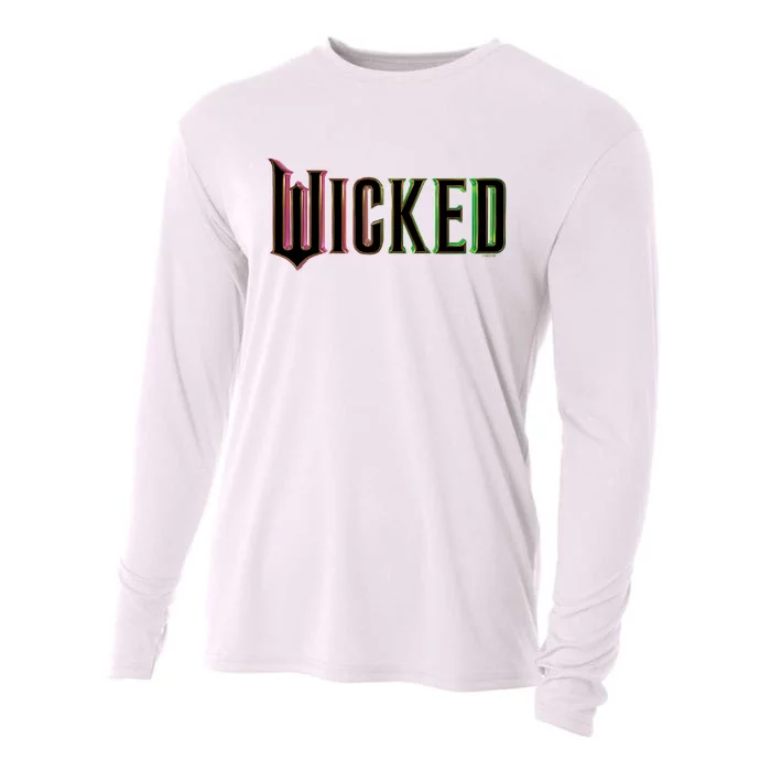 Wicked And Green Logo Cooling Performance Long Sleeve Crew