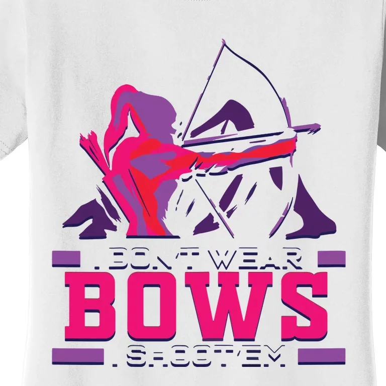 Womens Archery Gift For Woman Archer Bow And Arrow Hunter Lady Women's T-Shirt