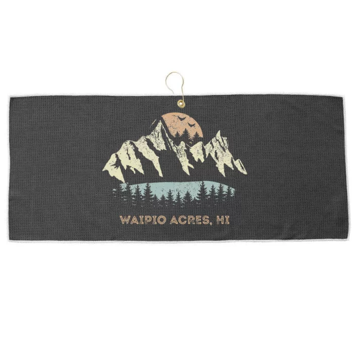 Waipio Acres Hawaii Mountain Sunset Sunrise Hi Large Microfiber Waffle Golf Towel