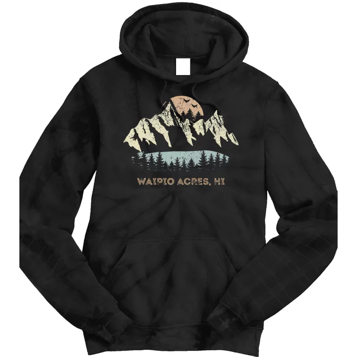 Waipio Acres Hawaii Mountain Sunset Sunrise Hi Tie Dye Hoodie