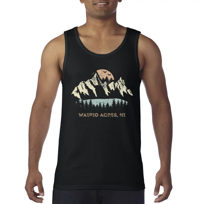 Waipio Acres Hawaii Mountain Sunset Sunrise Hi Tank Top