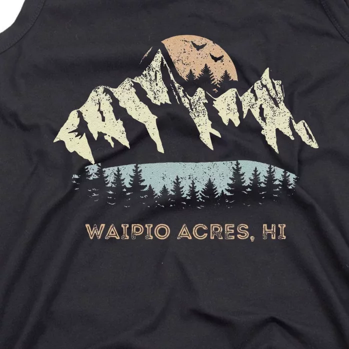 Waipio Acres Hawaii Mountain Sunset Sunrise Hi Tank Top