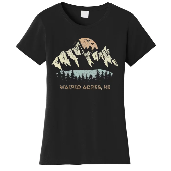 Waipio Acres Hawaii Mountain Sunset Sunrise Hi Women's T-Shirt