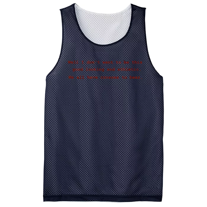 We All Have Crosses To Bear. Mesh Reversible Basketball Jersey Tank