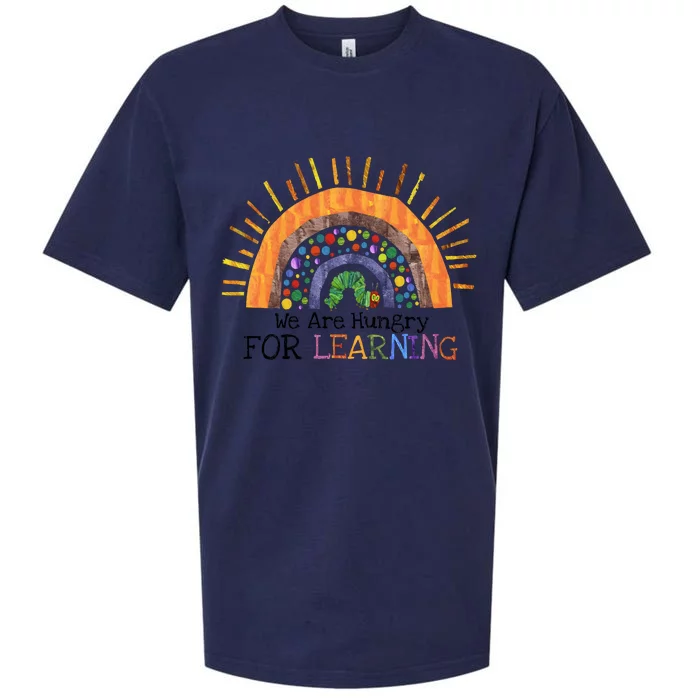 We Are Hungry For Learning Back To School Sueded Cloud Jersey T-Shirt