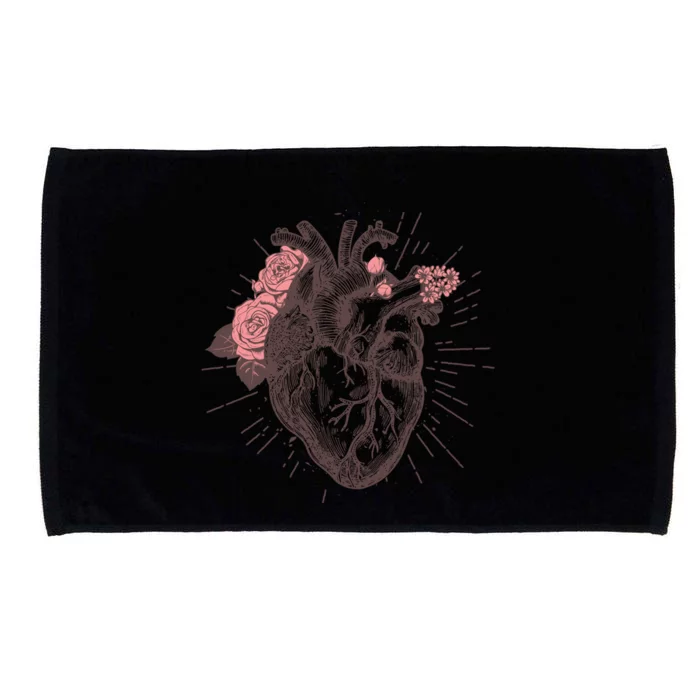 Wos Anatomical Heart Hu Heart Anatomy Gift Tee Gift Microfiber Hand Towel