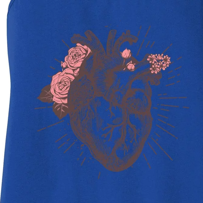 Wos Anatomical Heart Hu Heart Anatomy Gift Tee Gift Women's Racerback Tank