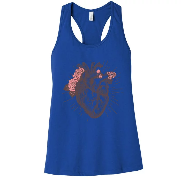 Wos Anatomical Heart Hu Heart Anatomy Gift Tee Gift Women's Racerback Tank