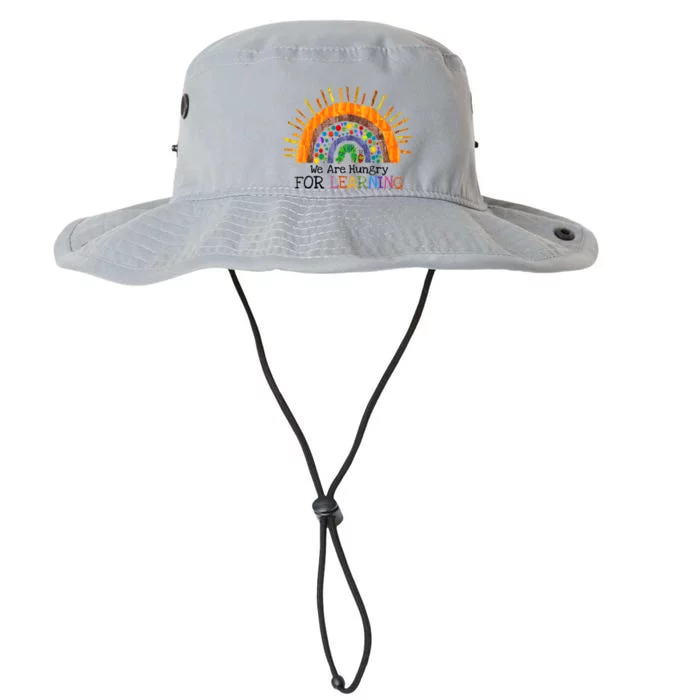 We Are Hungry For Learning Rainbow Caterpillar Teacher Gift Legacy Cool Fit Booney Bucket Hat