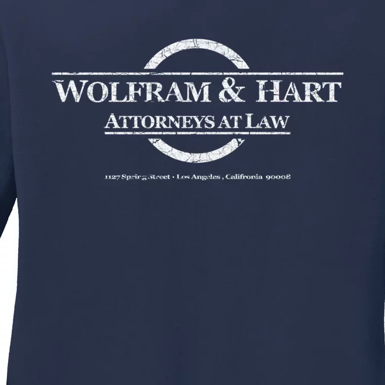 Wolfram &Amp; Hart Attorneys At Law Ladies Long Sleeve Shirt