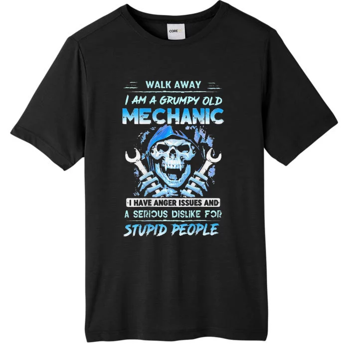 Walk Away Im A Grumpy Old Mechanic ChromaSoft Performance T-Shirt