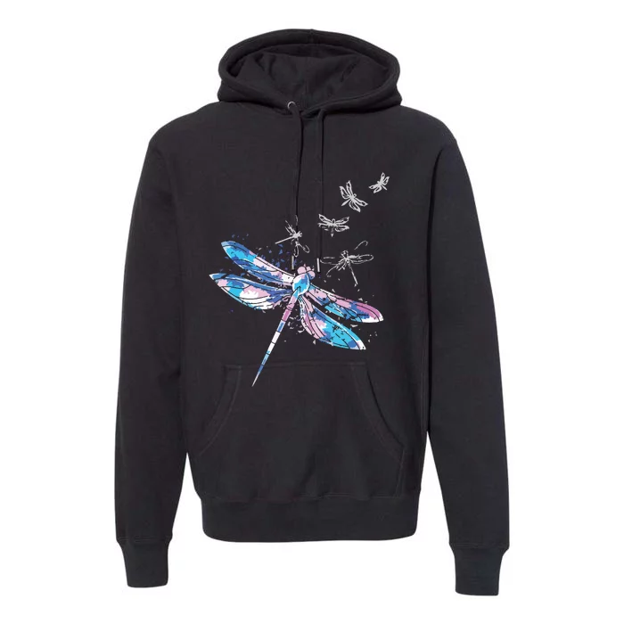 Wildlife Animal Insect Nature Gift Dragonfly Premium Hoodie