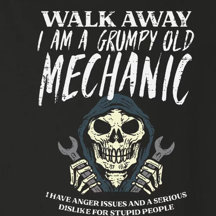 Walk Away Im Grumpy Old Mechanic Funny Garage Grandpa Toddler Long Sleeve Shirt