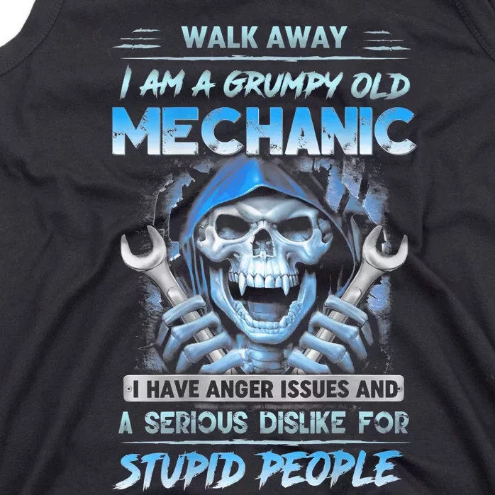 Walk Away IM A Grumpy Old Mechanic Tank Top