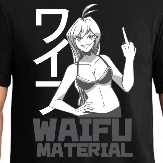 Waifu Material Anime Funny Pajama Set