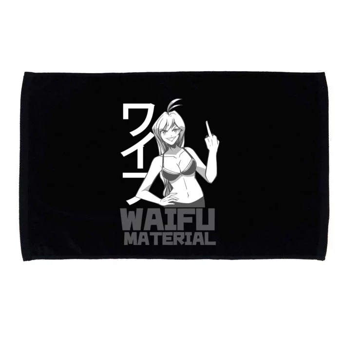 Waifu Material Anime Funny Microfiber Hand Towel