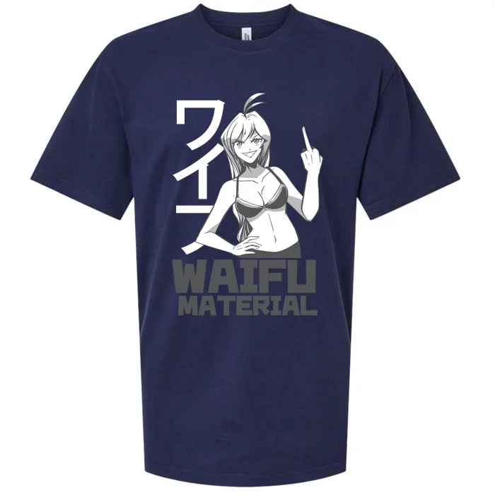 Waifu Material Anime Funny Sueded Cloud Jersey T-Shirt