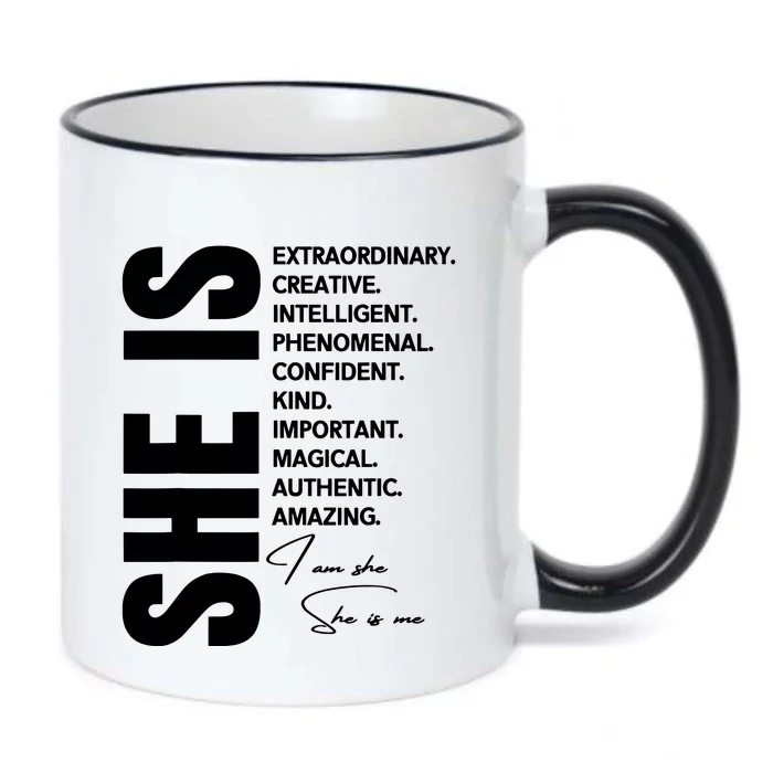 Woman Affirmation Juneteenth Freedom Day Black History Month Black Color Changing Mug