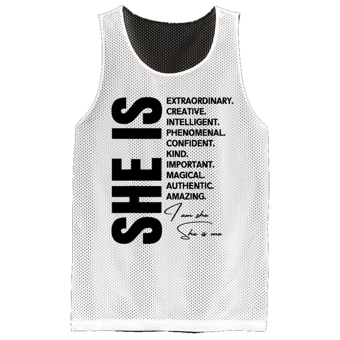 Woman Affirmation Juneteenth Freedom Day Black History Month Mesh Reversible Basketball Jersey Tank