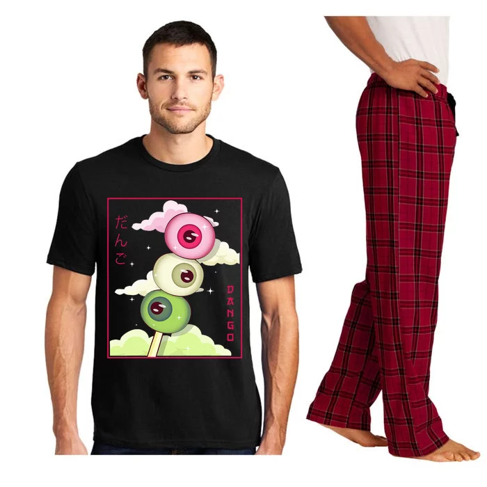 Weirdcore Aesthetic Kawaii Japanese Dango Mochi Eyeballs Pajama Set