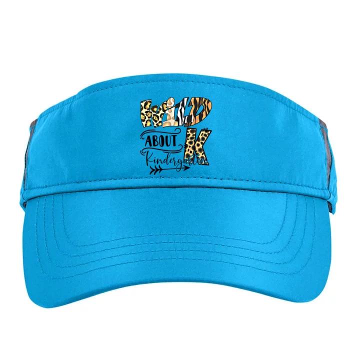 Wild About Kindergarten Back To School Student Teacher Gift Cute Gift Adult Drive Performance Visor