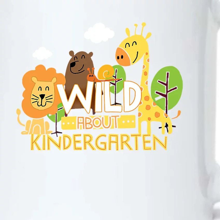 Wild About Kindergarten Cute Animals Back To School Teacher Gift Black Color Changing Mug