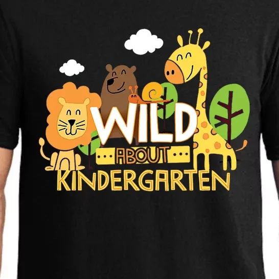 Wild About Kindergarten Cute Animals Back To School Teacher Gift Pajama Set