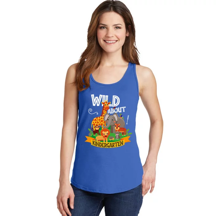 Wild About Kindergarten Funny Preschool Zoo Gift Ladies Essential Tank