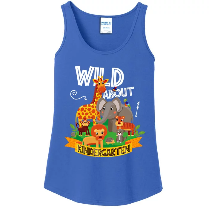 Wild About Kindergarten Funny Preschool Zoo Gift Ladies Essential Tank