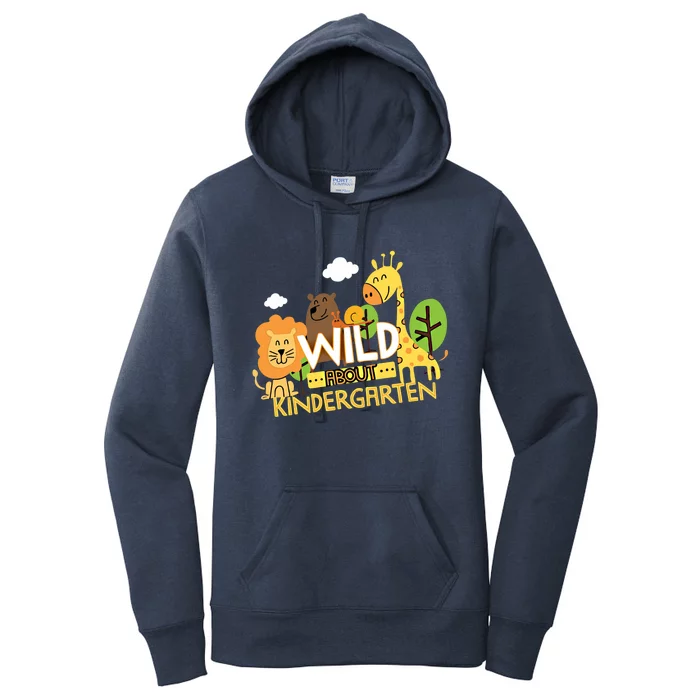 Wild About Kindergarten Funny Preschool Zoo Gift Women's Pullover Hoodie