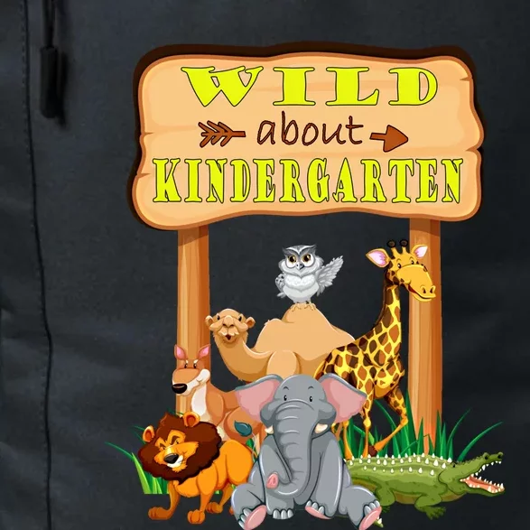 Wild About Kindergarten Funny Safari Zoo Preschool Meaningful Gift Daily Commute Backpack