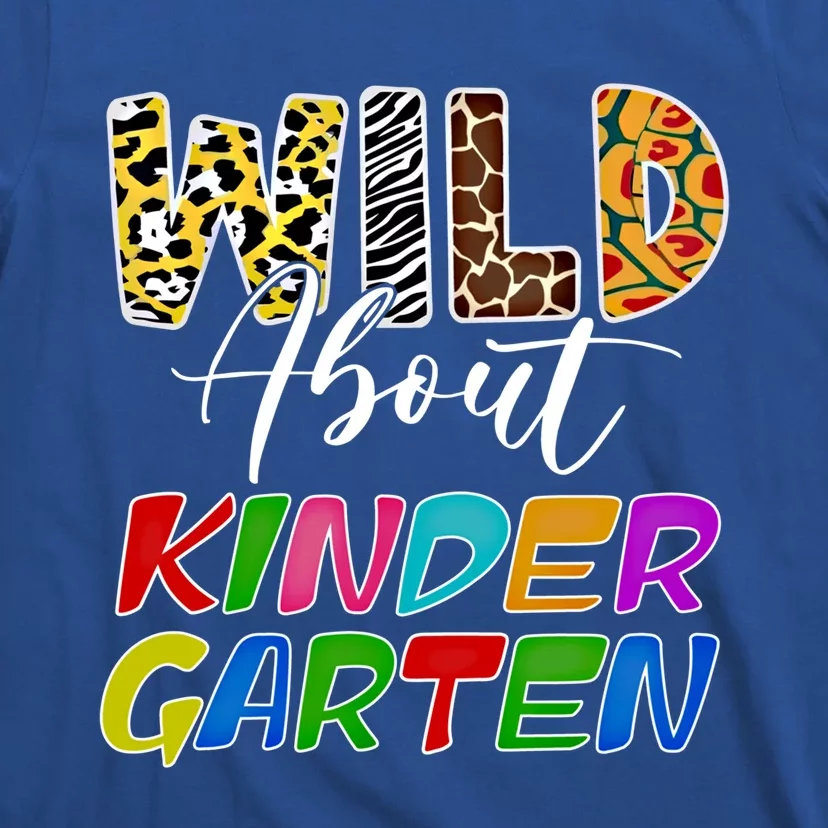 Wild About Kindergarten Leopard For Teacher Back To School Gift T-Shirt