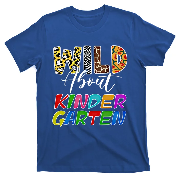 Wild About Kindergarten Leopard For Teacher Back To School Gift T-Shirt