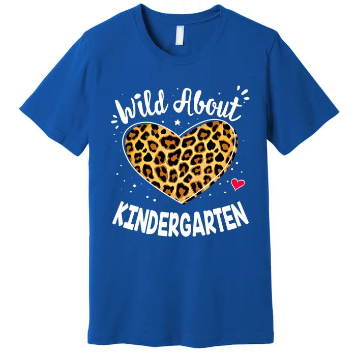 Wild About Kindergarten Leopard Squad Kinder Gift Premium T-Shirt