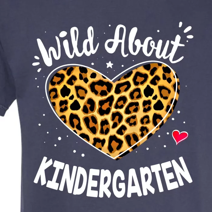 Wild About Kindergarten Leopard Squad Kinder Gift Garment-Dyed Heavyweight T-Shirt