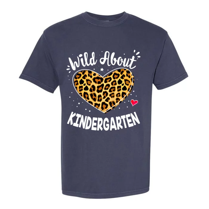 Wild About Kindergarten Leopard Squad Kinder Gift Garment-Dyed Heavyweight T-Shirt