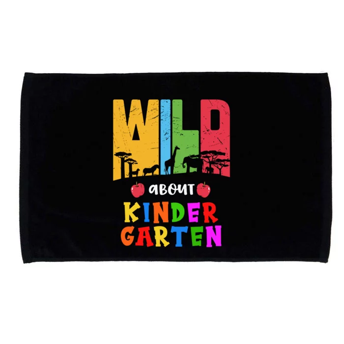 Wild About Kindergarten Teacher Back To School Gift Microfiber Hand Towel