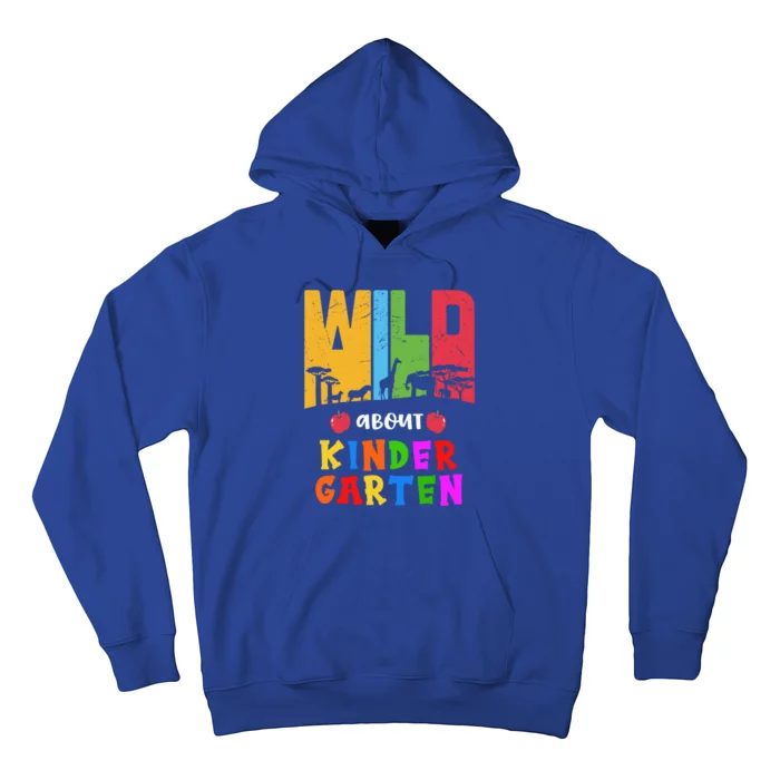 Wild About Kindergarten Teacher Back To School Gift Hoodie